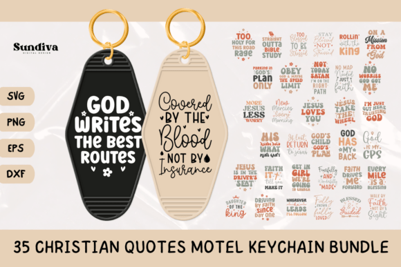 35 Christian Quote Motel Keychain Bundle: Graphics & Crafts Review
