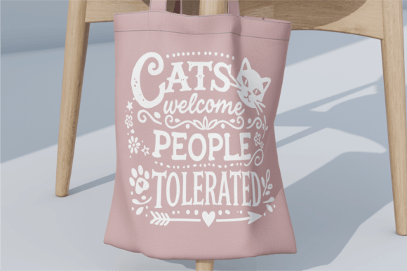 Cats Welcome People Tolerated SVG Design for Graphics and Crafts