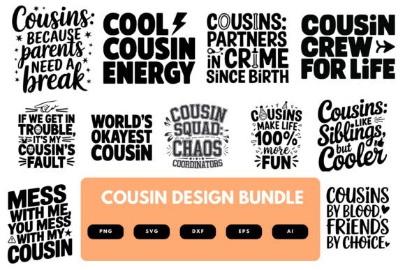 Cousin SVG Bundle Review for Crafts and Graphics Projects