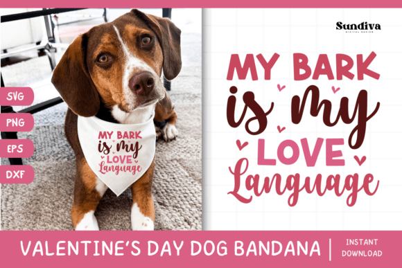 Cute Valentine s Day Dog Bandana Quote 6