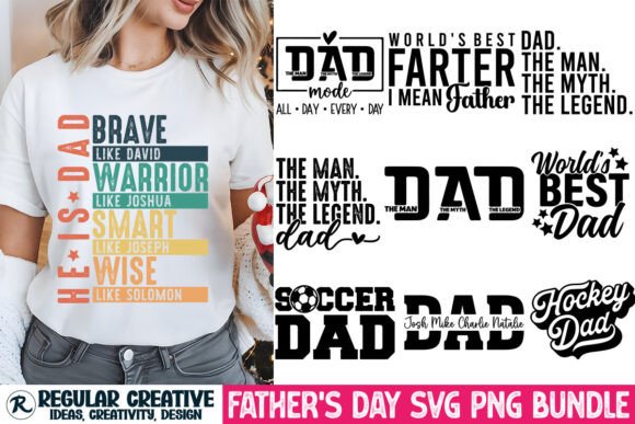 Father s Day SVG PNG Bundle for Graphics and Crafts