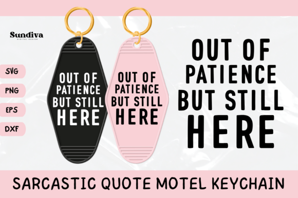 Funny Sarcastic Motel Keychain SVG 4 Review