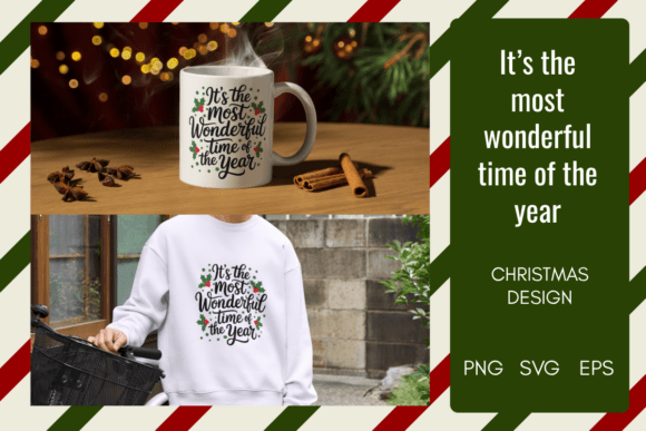 Most Wonderful Time of the Year SVG PNG Graphics for Crafts