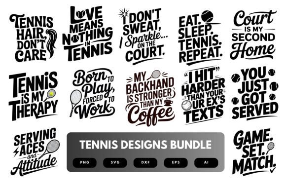 Tennis SVG Bundle: A Designer's Review for Graphics and Crafts